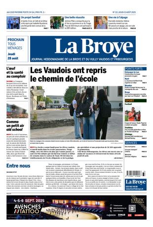 Couverture du magazine en date du 2025-08-21