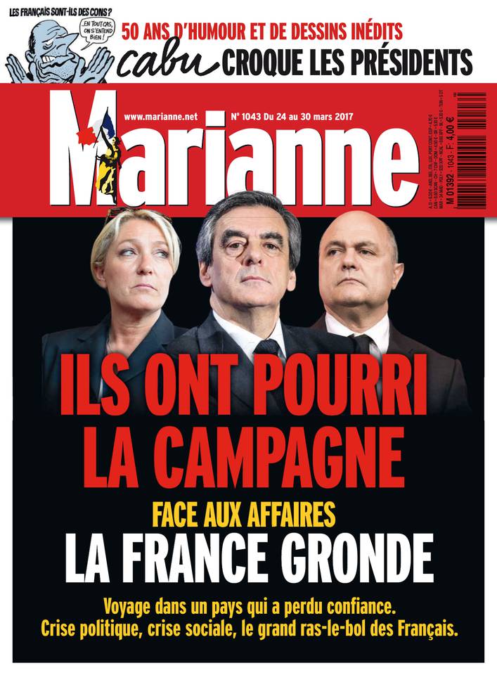 Marianne 24 mars 2017 Marianne N°1043 du 24 mars 2017 à télécharger sur iPad