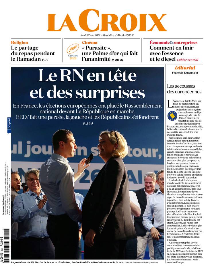 La Croix 27 mai 2019 Abonnement à La Croix Pas Cher avec le BOUQUET INFO ePresse.fr