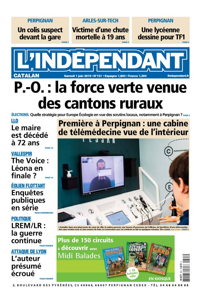 L'Indépendant 01 juin 2019 L'Indépendant du 01 juin 2019 à télécharger sur iPad