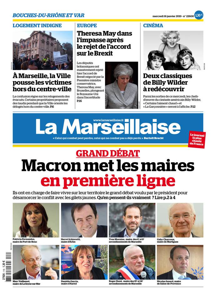 La Marseillaise 16 janvier 2019 Abonnement La Marseillaise Pas Cher avec BOUQUET INFO ePresse.fr