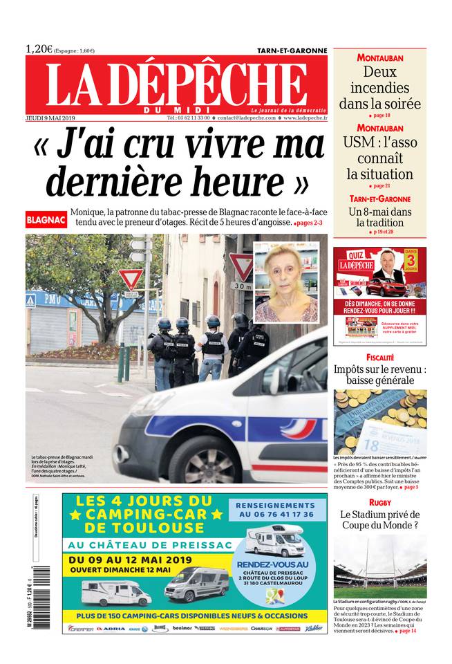 La Dépêche du Midi 09 mai 2019 La Dépêche du Midi du 09 mai 2019 à télécharger sur iPad
