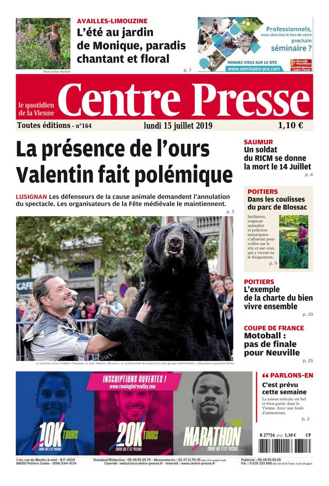 Centre Presse 15 juillet 2019 Abonnement Centre Presse Pas Cher avec le BOUQUET INFO ePresse.fr