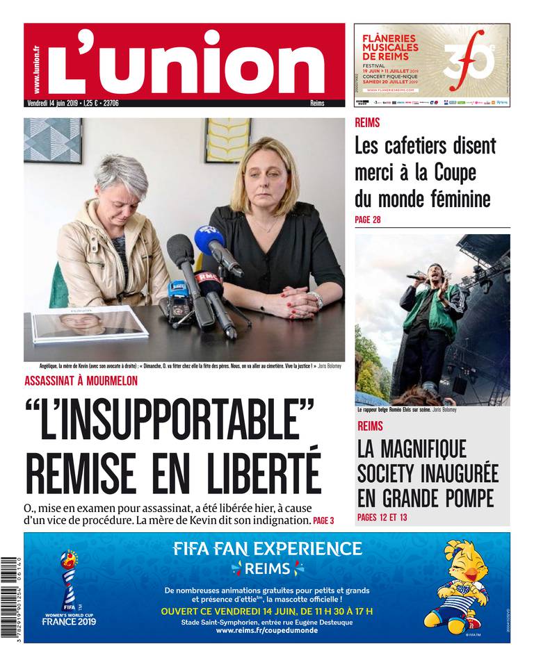 L'Union Ardennes 14 juin 2019 L'Union Ardennes du 14 juin 2019 à télécharger sur iPad