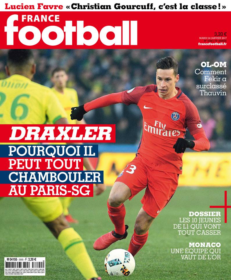 France Football 24 janvier 2017 France Football du 24 janvier 2017 à télécharger sur iPad