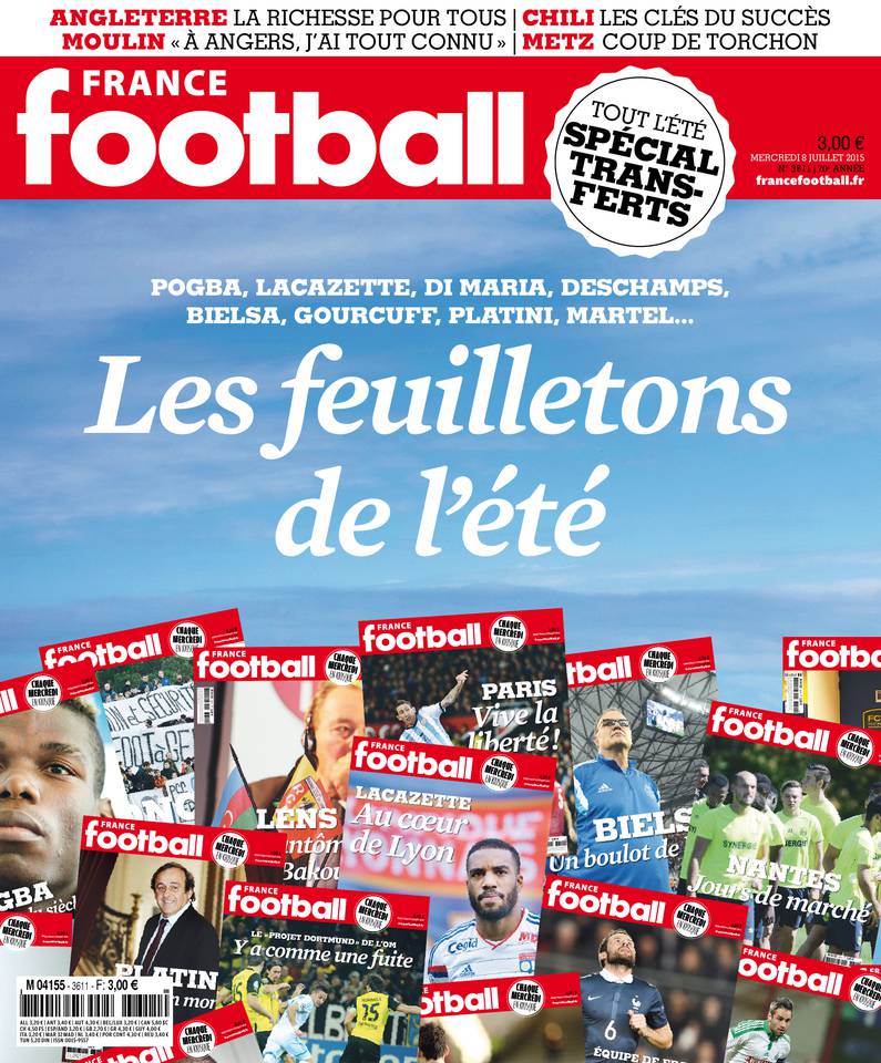 France Football N° 3611 du mercredi 08 juillet 2015