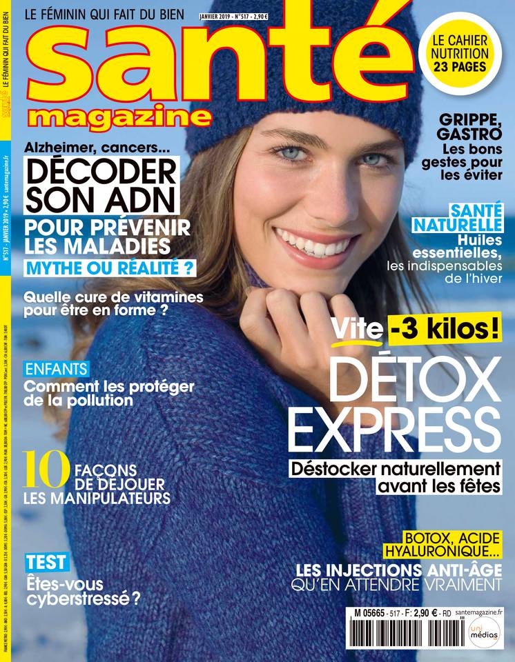Santé Magazine 30 novembre 2018 Santé Magazine N°517 du 30 novembre 2018 à télécharger sur iPad
