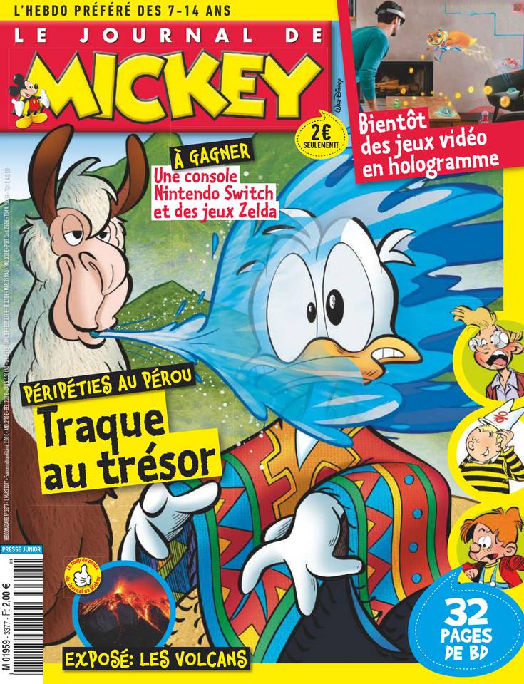 Le Journal de Mickey 08 mars 2017 Le Journal de Mickey N°3377 du 08 mars 2017 à télécharger sur iPad