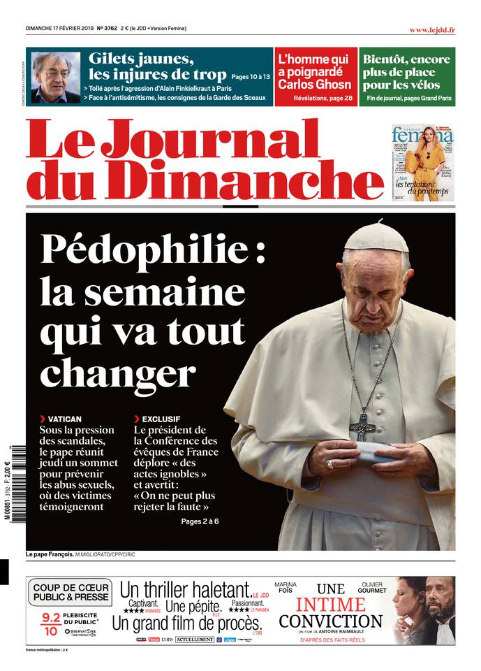 Le Journal du Dimanche 17 février 2019 Abonnement Journal du Dimanche Pas Cher avec le BOUQUET ePresse.fr