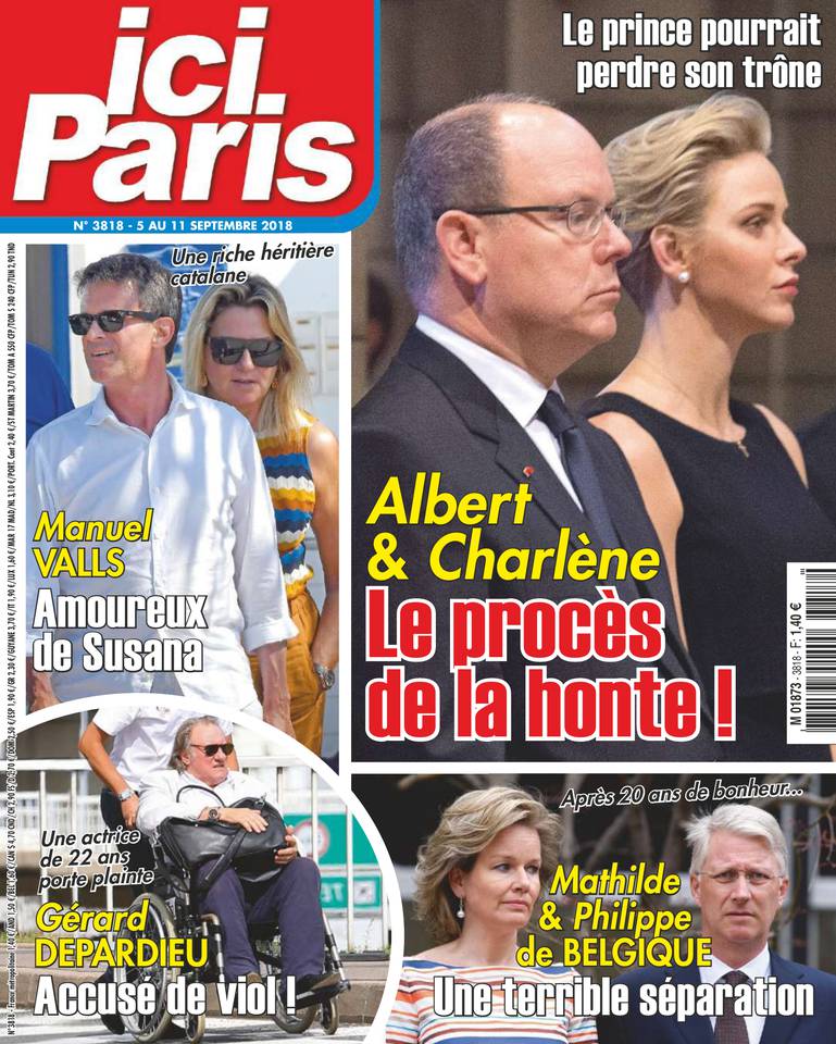 Ici Paris 05 septembre 2018 Ici Paris N°3818 du 05 septembre 2018 à télécharger sur iPad