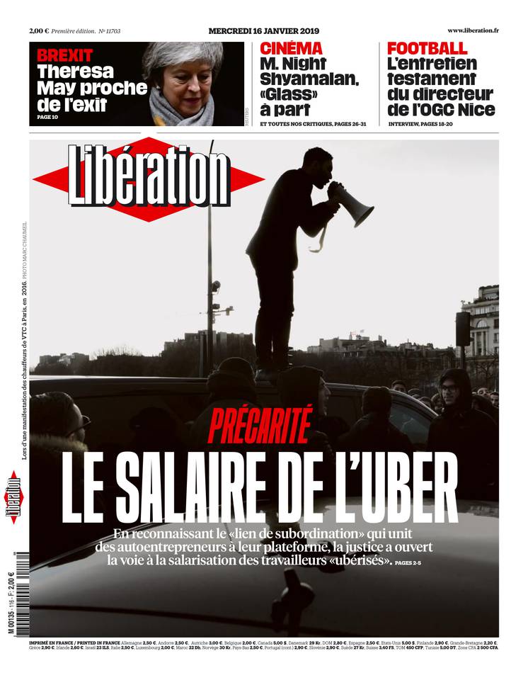 Libération 16 janvier 2019 Abonnement à Libération Pas Cher avec le BOUQUET INFO ePresse.fr