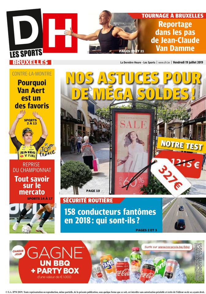 La Dernière Heure/Les Sports 19 juillet 2019 Abonnement La Dernière Heure/Les Sports Pas Cher avec le BOUQUET ePresse.fr