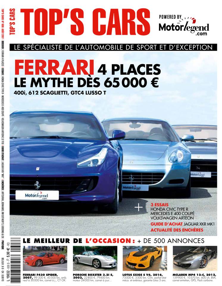 TOP'S CARS 27 juillet 2017 TOP'S CARS du 27 juillet 2017
