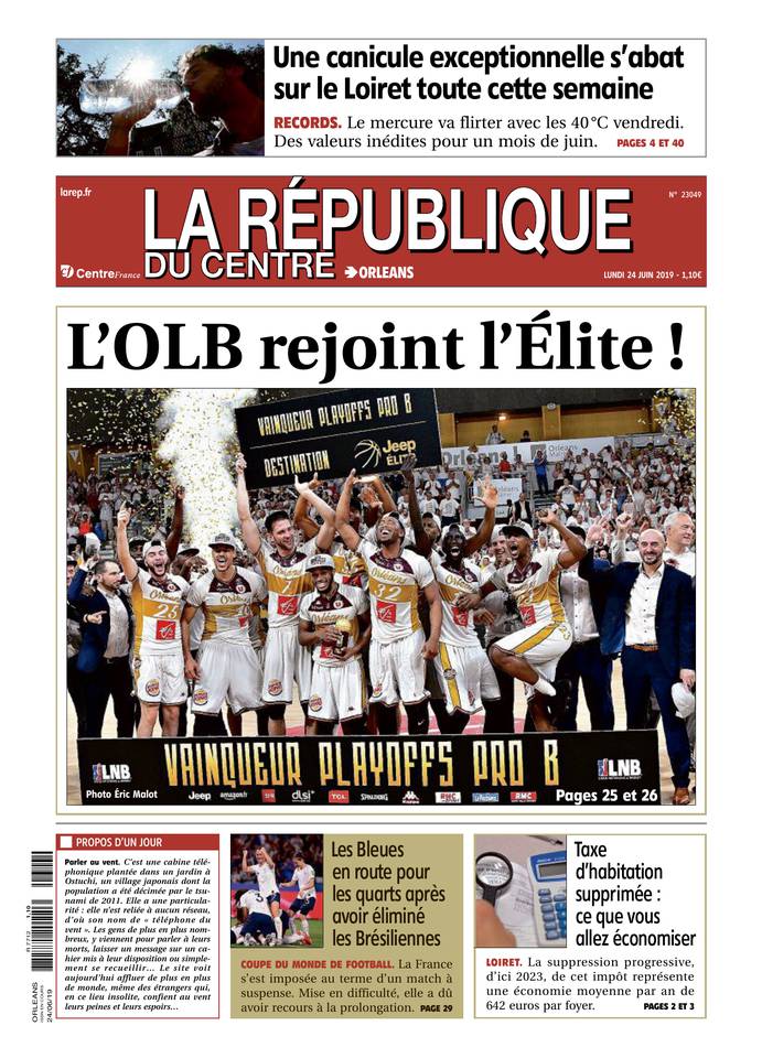 La République du Centre 24 juin 2019 Abonnement République du Centre Pas Cher avec le BOUQUET ePresse.fr