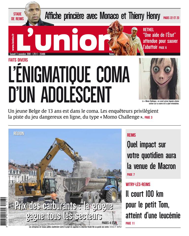L'Union Ardennes 03 novembre 2018 L'Union Ardennes du 03 novembre 2018 à télécharger sur iPad