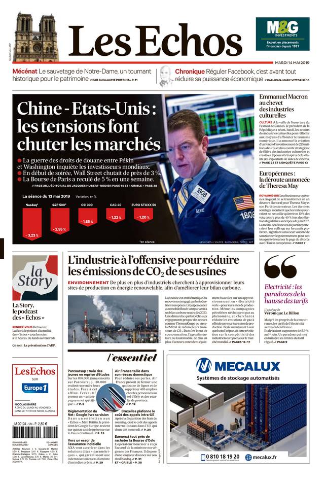 Les Echos 14 mai 2019 Les Echos du 14 mai 2019 à télécharger sur iPad
