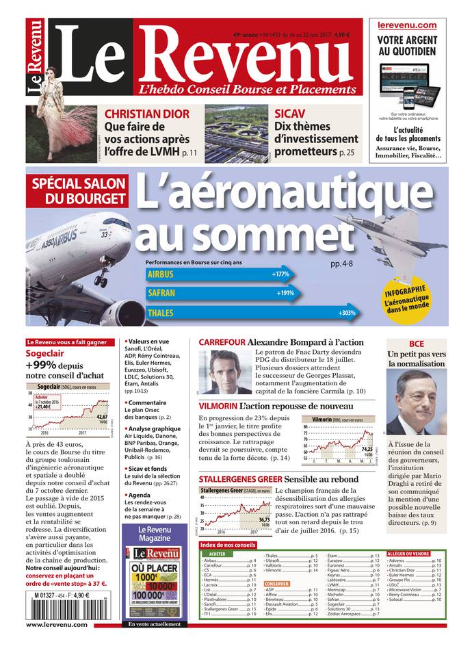 Le Revenu 15 juin 2017 Le Revenu N°1433 du 15 juin 2017 à télécharger sur iPad