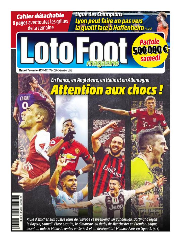 Loto Foot Magazine 07 novembre 2018 Loto Foot Magazine du 07 novembre 2018 à télécharger sur iPad