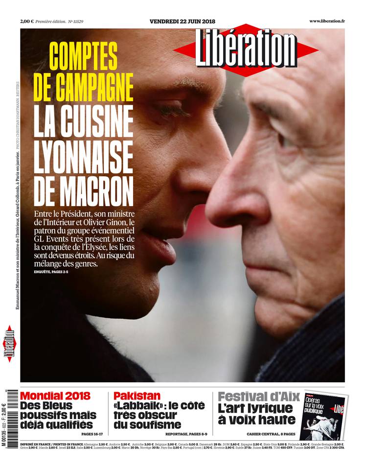 Libération 22 juin 2018 Libération du 22 juin 2018 à télécharger sur iPad