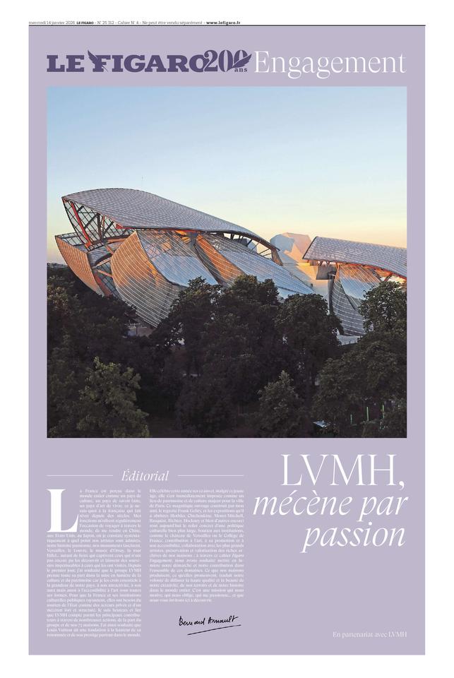 200 ans du Figaro Une du 14 janvier 2026