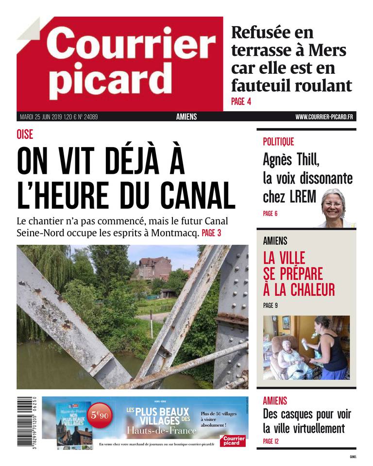 Courrier Picard 25 juin 2019 Courrier Picard - Amiens du 25 juin 2019