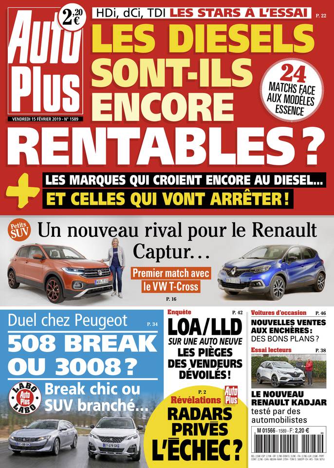Auto Plus 15 février 2019 Abonnement Auto Plus Pas Cher avec le BOUQUET ePresse.fr