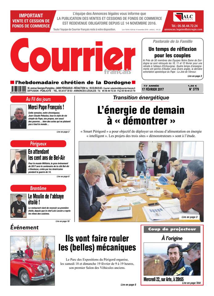 Courrier Français 17 février 2017 Courrier Français du 17 février 2017 à télécharger sur iPad