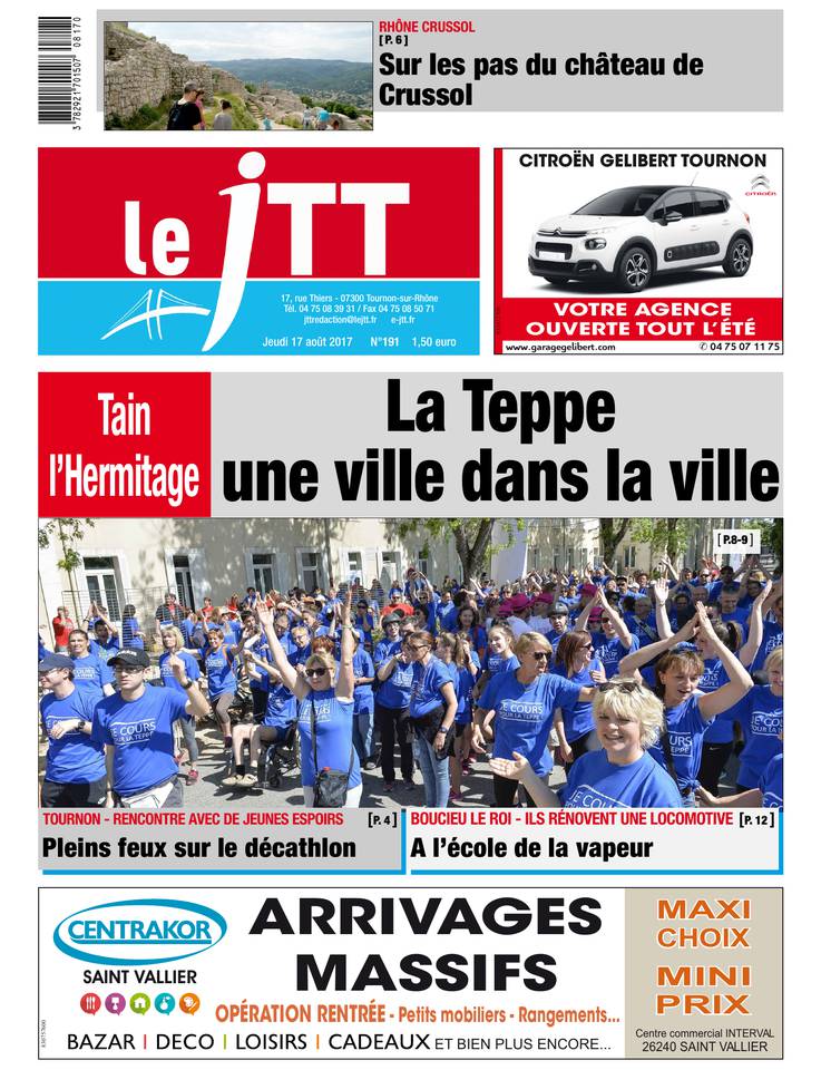 Le Journal Tournon-Tain 17 août 2017 Abonnement Journal Tournon-Tain Pas Cher avec le BOUQUET ePresse.fr