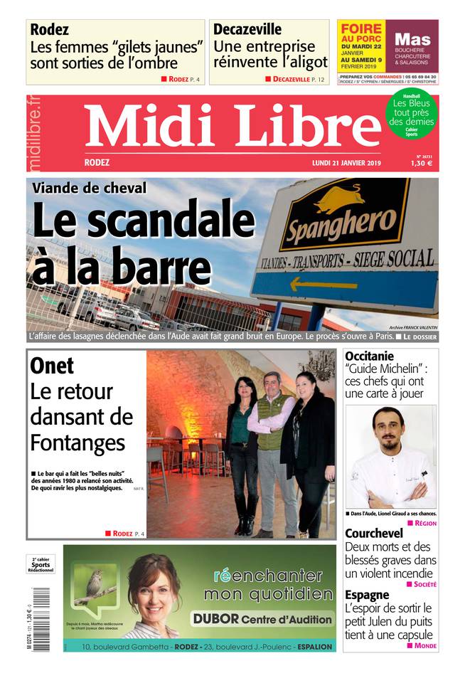 Midi Libre 21 janvier 2019 Abonnement à Midi Libre Pas Cher avec le BOUQUET INFO ePresse.fr