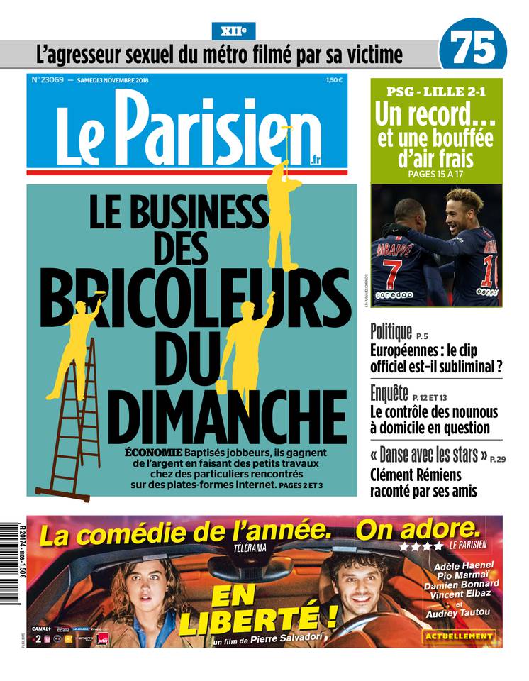 Le Parisien 03 novembre 2018 Le Parisien du 03 novembre 2018 à télécharger sur iPad