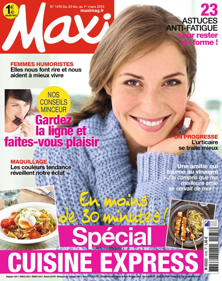 MAXI 23 février 2015 MAXI N°1478 du 23 février 2015 à télécharger sur iPad
