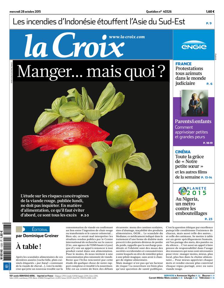 La Croix 28 octobre 2015 La Croix du 28 octobre 2015 à télécharger sur iPad