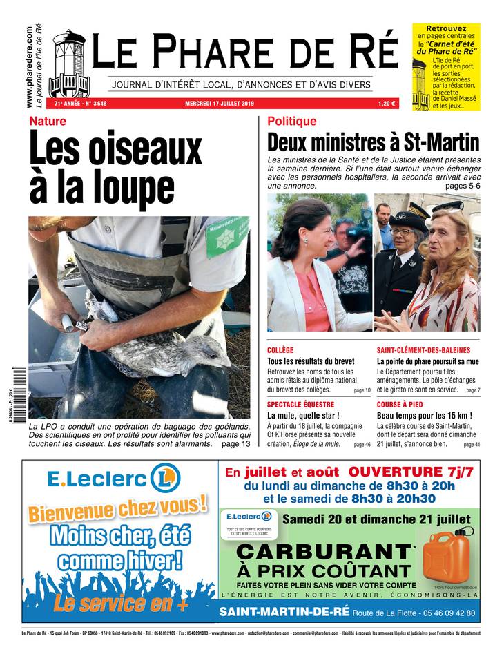 Le Phare de Ré 17 juillet 2019 Abonnement Le Phare de Ré Pas Cher avec le BOUQUET INFO ePresse.fr