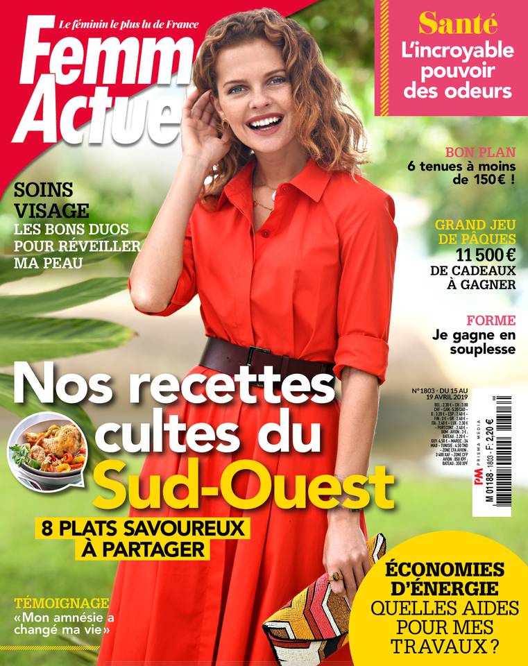Femme Actuelle 15 avril 2019 Femme Actuelle N°1803 du 15 avril 2019 à télécharger sur iPad