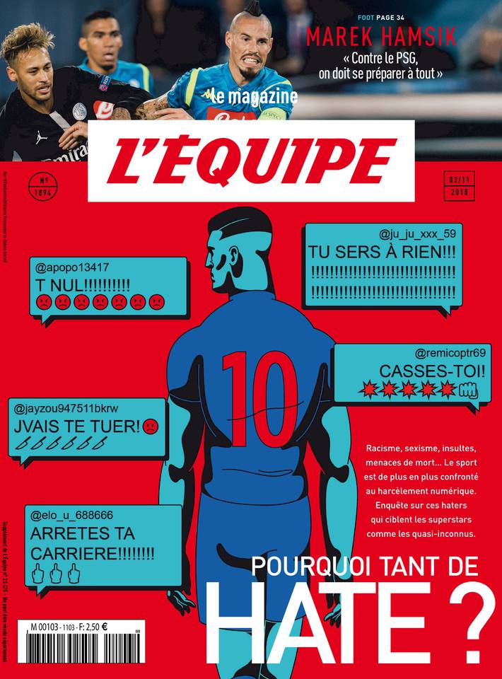 Le magazine L'Équipe 02 novembre 2018 Le magazine L'Équipe du 02 novembre 2018 à télécharger sur iPad