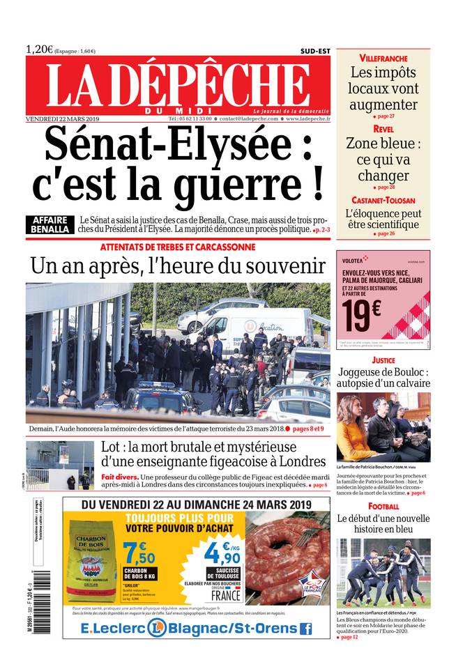 La Dépêche du Midi 22 mars 2019 Abonnement à La Dépêche du Midi Pas Cher avec le BOUQUET ePresse.fr