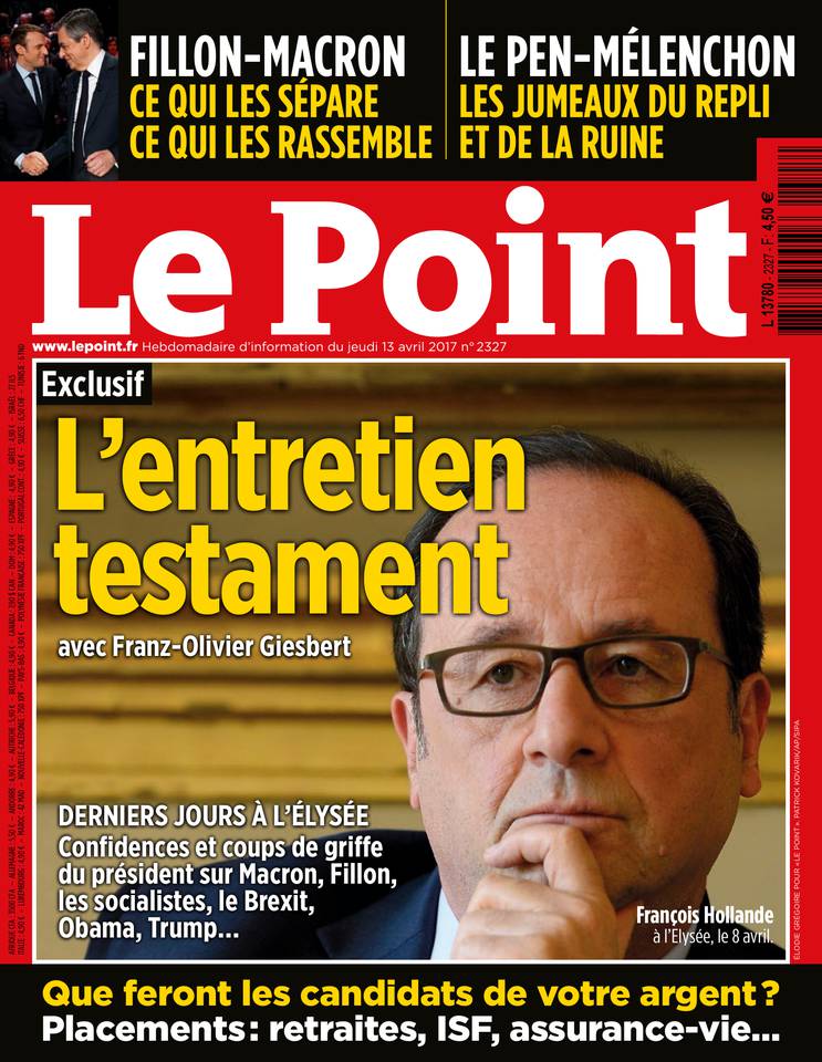 Le Point 13 avril 2017 Le Point N°2327 du 13 avril 2017 à télécharger sur iPad
