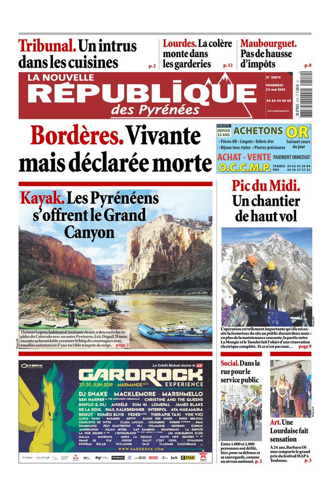La Nouvelle République des Pyrénées 10 mai 2019 La Nouvelle République des Pyrénées du 10 mai 2019 à télécharger sur iPad