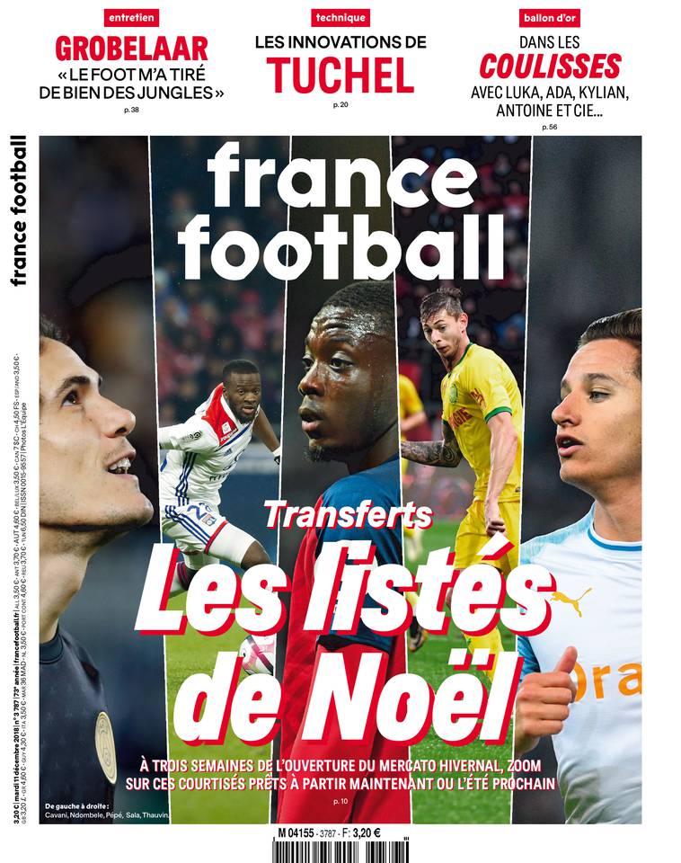 France Football 11 décembre 2018 France Football du 11 décembre 2018 à télécharger sur iPad