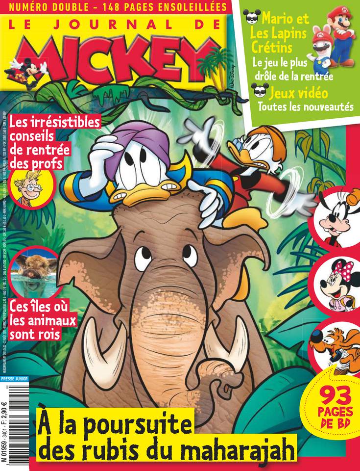 Le Journal de Mickey 23 août 2017 Le Journal de Mickey N°3401 du 23 août 2017 à télécharger sur iPad