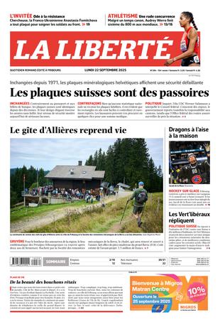 Couverture du magazine en date du 2025-09-22