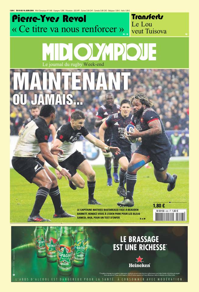 Midi Olympique Vert 08 juin 2018 Midi Olympique Vert du 08 juin 2018 à télécharger sur iPad