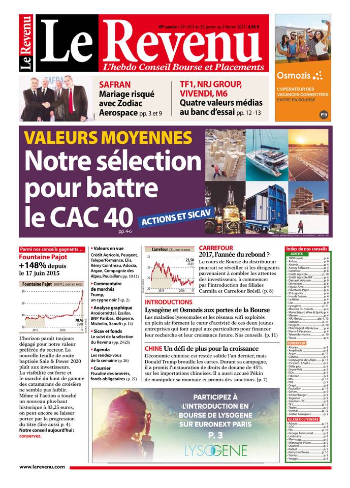 Le Revenu 26 janvier 2017 Le Revenu N°1413 du 26 janvier 2017 à télécharger sur iPad