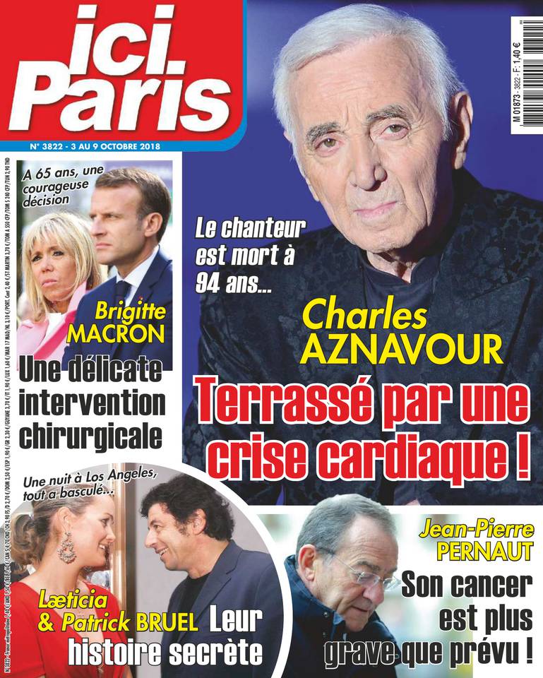 Ici Paris 03 octobre 2018 Ici Paris N°3822 du 03 octobre 2018 à télécharger sur iPad