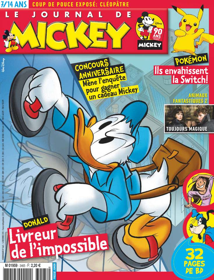 Le Journal de Mickey 14 novembre 2018 Abonnement Le Journal de Mickey Pas Cher avec le BOUQUET ePresse.fr