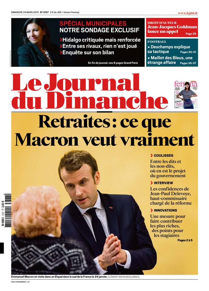 Le Journal du Dimanche 24 mars 2019 Abonnement Journal du Dimanche Pas Cher avec le BOUQUET ePresse.fr