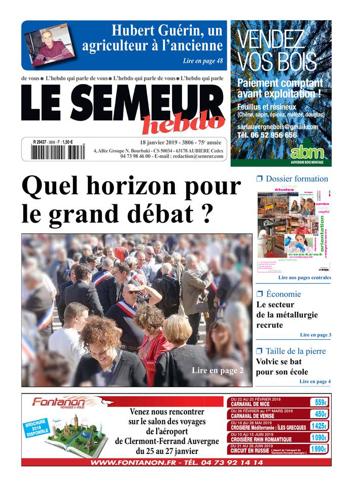 Le Semeur Hebdo 18 janvier 2019 Le Semeur Hebdo