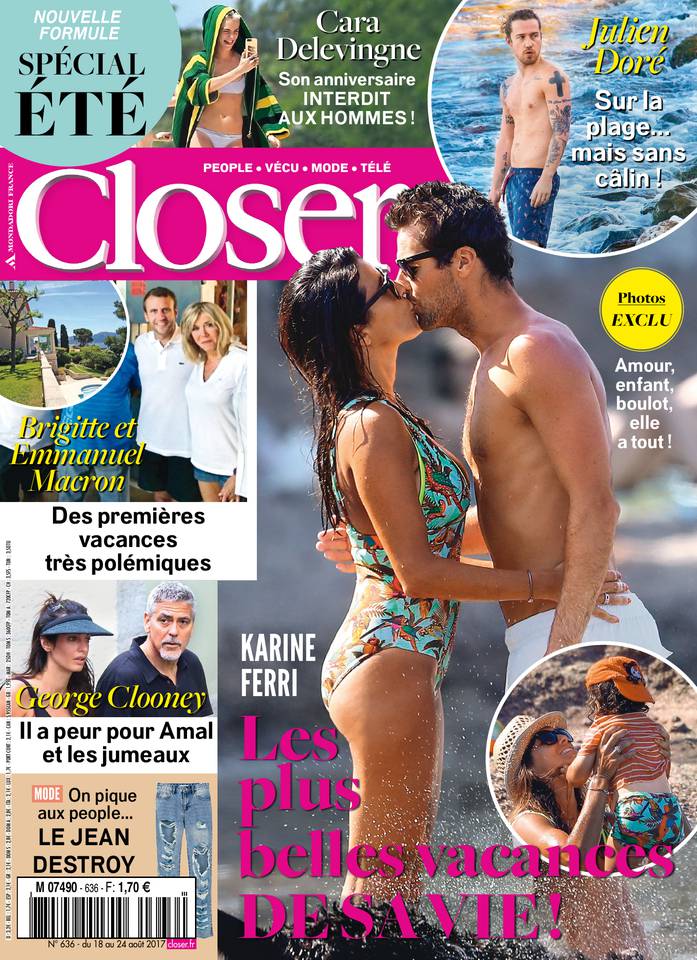 Closer 18 août 2017 Abonnement à Closer Pas Cher avec le BOUQUET À LA CARTE ePresse.fr
