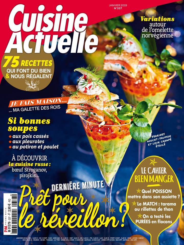 Cuisine Actuelle 10 décembre 2018 Abonnement à Cuisine Actuelle Pas Cher avec le BOUQUET ePresse.fr