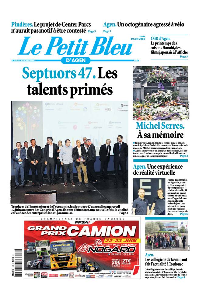 Le Petit Bleu d'Agen 10 juin 2019 Le Petit Bleu d'Agen du 10 juin 2019 à télécharger sur iPad